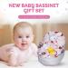 Bassinet New Baby Girl Gift Set  Baby Layette Set with 17-Piece Unique New Baby Essentials for Expecting Moms and New Parents  Pink - Nikkis Gift Baskets - Buy Online on SooperMarket.com
