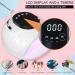 ANGNYA Nail Lamp 168W UV Light with 4 Timer Settings and Automatic Sensor - Professional Nail Dryer for Nail Art in White - Buy Online on SooperMarket.com