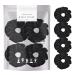 4-piece set with large hair tie made of velvet for updos ponytail bomble hair tie holder for women girls children black multipack