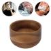 Premium Wooden Shaving Soap Bowl for Men | Burr-Free Compact Shaving Cup for Home & Barber Shop | Easy Lather Natural Wood Grain - Buy Online on SooperMarket.com