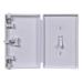 Child Be Safe, Baby Toddler Pet Resistant Electrical Safety Cover Guard for Home and Business, Made in USA, Traditional Standard Toggle Light Switch (White, Single Unit) White 1 Count