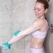 Exfoliating Glove Set - Spa Body Scrubber Mitts for Men and Women | Hanging Loop | Emerald Green + Pale Pink - Buy Online on SooperMarket.com