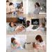 Marvmys Maternity Hospital Breastfeeding Nightdress | 3/4 Sleeves Nursing Nightgown | V Neck Pajama for Pregnant Women - Light Grey - Buy Online on SooperMarket.com