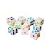 Hobby Monsters 10 D6 16mm White Dice with Multi-Colored Pips