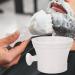 Magidal Cleaning Bowl & Razor Brush Set - Premium Hairdressing Tools Nylon Bristles Perfect Gift for Salon Professionals On-the-Go Shaving Mug in White - Buy Online on SooperMarket.com