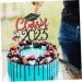 Warmhm 6pcs 2023 cake supplies party supplies top hat dessert decorations Insert card cupcake decors graduation cupcake topper 2023 props grad cake decorations paper cup - Buy Online on SooperMarket.com