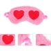Adjustable Plush Heart Eye Mask for Daytime Naps, Travel, and Valentine's Day | Soft Blindfold for Deep Sleep and Relaxation - Buy Online on SooperMarket.com