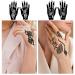 GFHIH Henna Tattoo Kit - 100 Reusable Black Templates for Girls | DIY Body Art Stencil Set - xB-22 Sheets - Buy Online on SooperMarket.com
