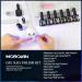 Morovan Cat Eye Gel Nail Polish Kit with UV Light - Black Solid Colors - Gel Liner, Base Coat, and Top Coat - Complete Gel Nail Polish Set - Buy Online on SooperMarket.com