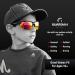 Guardian Baseball Sunglasses | Sports Sunglasses for Men, Women, and Youth | Ideal for Cycling, Running, Boating | Black/Red - Buy Online on SooperMarket.com