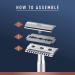 King C. Gillette Chrome Plated Safety Razor with 5 Platinum Blades - Buy Online on SooperMarket.com