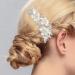 Plouluyt Wedding Bridal Hair Combs Vintage Imitation Crystal Hairpins Prom Jewelry Gold Silver Flower Pattern Hair Accessories Pins Women Silver - Buy Online on SooperMarket.com