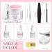 Saviland Pink Builder Nail Gel Kit - 5-In-1 Builder Base & Hard Gel for Nail Strengthening, Repair, and Extensions - DIY Home Nail Kit - Buy Online on SooperMarket.com