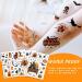 Whaline Halloween Temporary Tattoos - 270+ Waterproof Tattoo Stickers for Boy Girl Party Favors - Pumpkin Witch Ghost Bat Designs - Face Arm Body Decorations - Buy Online on SooperMarket.com