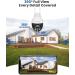 MUBVIEW 2K Security Camera Outdoor Security Cameras with 360 PZT View 2.4G WiFi Wired Home Surveillance Cameras Color Night Vision Motion Detection Siren 2 Way Talk 24/7 Works with Alexa 1 Count (Pack of 1) - Buy Online on SooperMarket.com