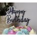Cake Topper (Happy Birthday Black) Happy Birthday cake topper Black - Buy Online on SooperMarket.com