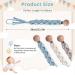 Symbolife Boho Pacifier Clip - Handmade Braided Cotton Holder Leash for Boys and Girls | Unisex Baby Shower & Birthday Gift - Buy Online on SooperMarket.com