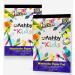 Ashby for Kids - Premium Quality Watercolor, Drawing, Finger Paint and Sketch Paper (220 GSM) - Each Pad Contains 50 Glue Bound Sheets for Easy Removal (2 Pads (100 Sheets) - Natural White) 2 Pads (100 Sheets) - White