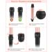 LXMTOU 3 in 1 Tapered Curling Wand Set - 1/2-1 1/4 Inch Ceramic Barrel - Rose Pink - Buy Online on SooperMarket.com