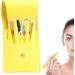 Eyebrow Shaping Kit | with Travel Case Eyebrow Scissors Kit Brow Scissors Eyebrow Kit | Eyebrow Scissors for Women Eyebrow Grooming Kit for Ingrown Hair Hair Plucking Daily Puchen Lemon Yellow 6-piece Set - Buy Online on SooperMarket.com