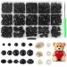 Yexixsr 566PCS Safety Eyes and Noses for Amigurumi  Stuffed Crochet Eyes with Washers  Craft Doll Eyes and Nose for Teddy Bear  Crochet Toy  Stuffed Doll and Plush Animal (Various Sizes)