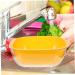 Alipis 1 Set Fruit Drain Basket Storage Shelf Plastic Laundry Baskets Kitchen Accessory Household Container 32X27CM Orange - Buy Online on SooperMarket.com