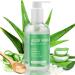 Aloe vera gel 100% pure - 280ml for face body hair natural soothing nourishing moisturizer for dry & strained skin sunburn after sun lotion 280 ml (1 Pack)