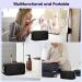 Wandering Nature Small Makeup Bag | Eco Vegan Leather in Black | Slip-in Pockets | Ideal for Handbag, Purse, and Travel | Women's Cosmetic Pouch (Patent Pending) - Buy Online on SooperMarket.com