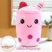 Guiffly Bubble Tea Plush Boba Fluffy Cuddle Pillow Toy - Pink - Buy Online on SooperMarket.com