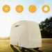 Explore Land 600D Waterproof Golf Cart Cover - Universal Fit for 2 Passenger Golf Carts - Light Tan - Buy Online on SooperMarket.com