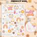 Hippie Temporary Tattoo Sticker Set - Flower, Love, and Peace Sign Designs for Adults and Kids - Buy Online on SooperMarket.com
