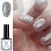 Silver Glitter Gel Nail Polish Nail Varnish Soak off UV/LED Lamp French Manicure Nails Long Lasting Nail Art Manicure Salon DIY at Home - Buy Online on SooperMarket.com