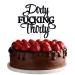 VIKY Cake Topper Birthday 30 Dirty Thirty Topper Man Women 30th Birthday Decoration Cake Topper Glitter 30th birthday Tortendeko 30th Birthday Kuchendeko 30th birthday party cake decoration