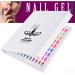 Noverlife Professional 216 Nail Colors Chart - White | Nail Gel Polish Display Booklet for Salon Nail Design | Color Swatches Practice Card Design Board - Buy Online on SooperMarket.com