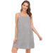 Veseacky Women's Bath Towel with Pocket & Adjustable Bathrobe - Gray XL (S-3XL) | Shop Now for International Shipping! - Buy Online on SooperMarket.com