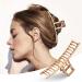 6 Pack Large Metal Hair Claw Clips - Non-slip Gold & Silver Fashion Accessories for Women - Buy Online on SooperMarket.com