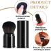 Soft Powder Makeup Brush for Face Mushroom Shaped Blusher Brush for Cheeks retractable Brush for All Face Makeup & Foundation Mineral Make up Foundation or Nail Arts Dust Clean (Black) - Buy Online on SooperMarket.com
