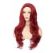 Tseses Red Long Curly Wavy Wig for Women - Cosplay & Halloween Synthetic Fiber - Buy Online on SooperMarket.com