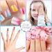 112 Pcs Fake Nails for Kids - Pre-glue Press on Nails Kit for Girls Ages 7-12 - Child Holiday Party Gift - Buy Online on SooperMarket.com
