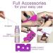 Alledomain 10Pcs 10ml Essential Oil Roller Bottles Refillable Rose Gold Color Roll on Bottles Glass Roll Bottles with Stainless Steel Balls & Rose Gold Cap Include 12 Labels Dropper & Opener Color 2 - Buy Online on SooperMarket.com