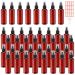 ZEONHEI 40 Pieces 100ml Brown Spray Bottle 3.4oz Plastic Portable Empty Fine Mist Sprayer Container Set with Funnels and Labels Refillable Spray Bottle Bulk for Travel Storage