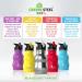 Silver 12 oz Kids Water Bottle with Straw & Handle - Eco Friendly Stainless Steel Cup - Leak Proof Lid - Cute and Easy Sip Design - Buy Online on SooperMarket.com