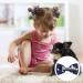 Navy Blue Girls School Hair Accessories Kit - 48Pcs Ribbon Hair Barrettes, Headband, Ponytail Holder, Elastics Bands - Perfect Birthday Gift - Buy Online on SooperMarket.com