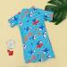 PythJooh Baby Boy Swimsuit Rash Guard One Piece Beach Swimwear Shark Print Shorts | 18-24 Months - Swimming Shark - Buy Online on SooperMarket.com