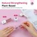 SAVILAND Builder Nail Gel - Clear Pink Thickening Gel with Castor Oil & Vitamin E | LED Cured Hard Gel for Home Nail Care & Strengthening - Buy Online on SooperMarket.com
