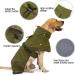 Heywean Waterproof Dog Jacket - Reflective Cold Weather Coat with Soft Fleece Lining for Indoor & Outdoor Adventures - Army Green (Size S) - Buy Online on SooperMarket.com