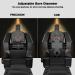Premium QR-Laser Tactical Flip Up Iron Sights Set for Rifle | Low Profile Front Rear Red Dot | Picatinny & Weaver Rail Compatible - Buy Online on SooperMarket.com