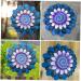 Kisangel Sunflower Decoration Floral Wall Decor Wall Decorations Flower Wall Art Decorative Flower Outdoor 3d Blue 29.50X29.50X3.00CM - Buy Online on SooperMarket.com