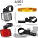 6 Pcs Bike Reflectors Front Rear Kit - Mountain Bike Safety Warning Accessories for Night Cycling - Orange Handlebar Seatpost Reflectors - Buy Online on SooperMarket.com