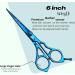 Glamified Glam Blue 6'' Hairdressing Scissors Professional Hairdressers Scissors Barber Scissors for Hair Cutting RightHand Hair Cutting Scissors Sharp Blades Hair Scissors for Women Men & Kids. - Buy Online on SooperMarket.com